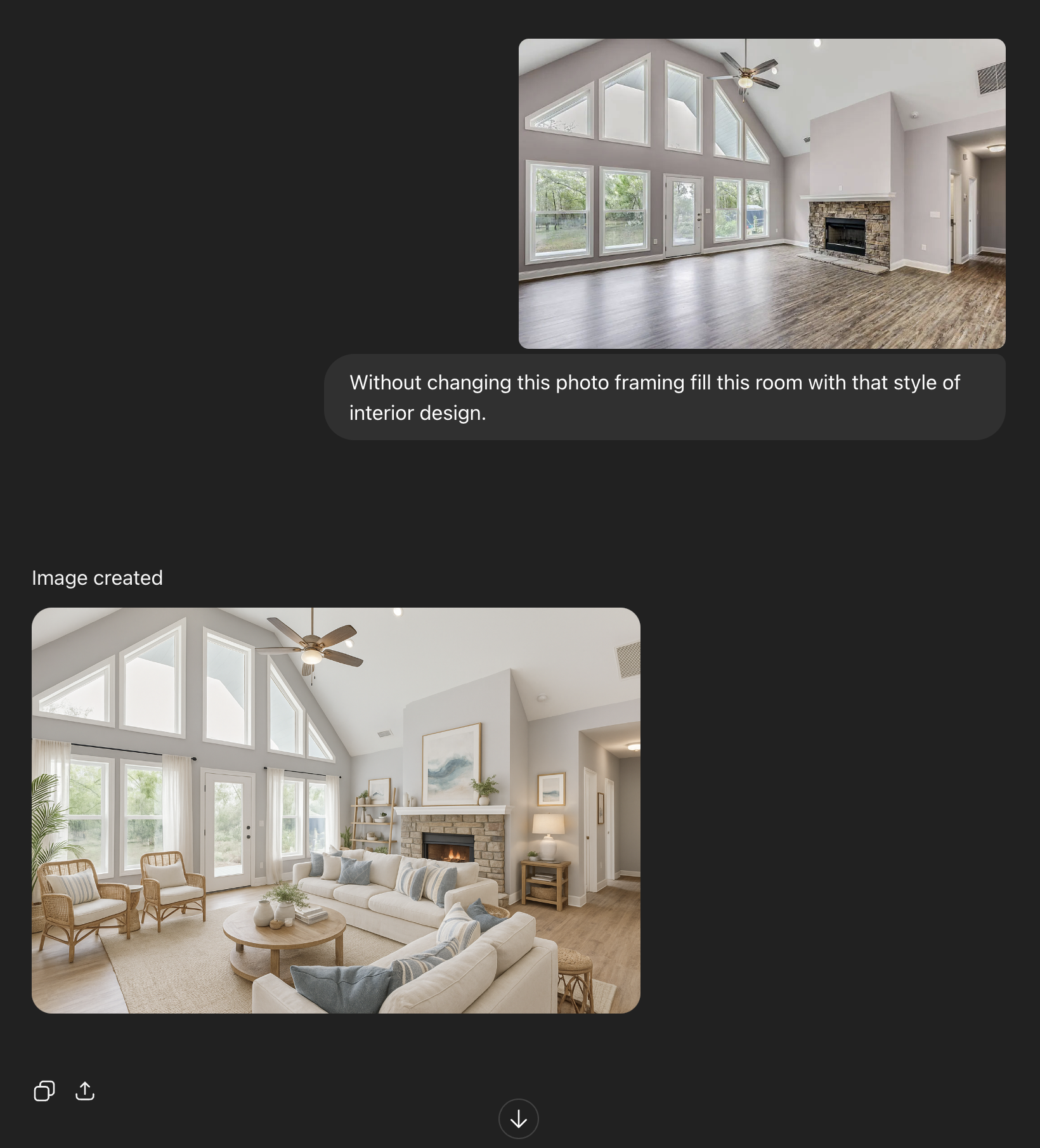 Applying the JSON style to an empty room